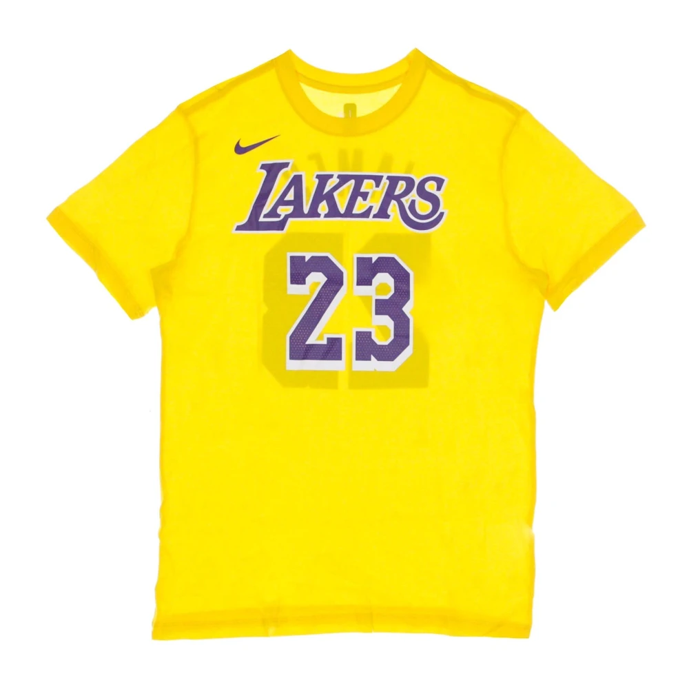 Nike Lebron James NBA T-shirt Yellow Heren