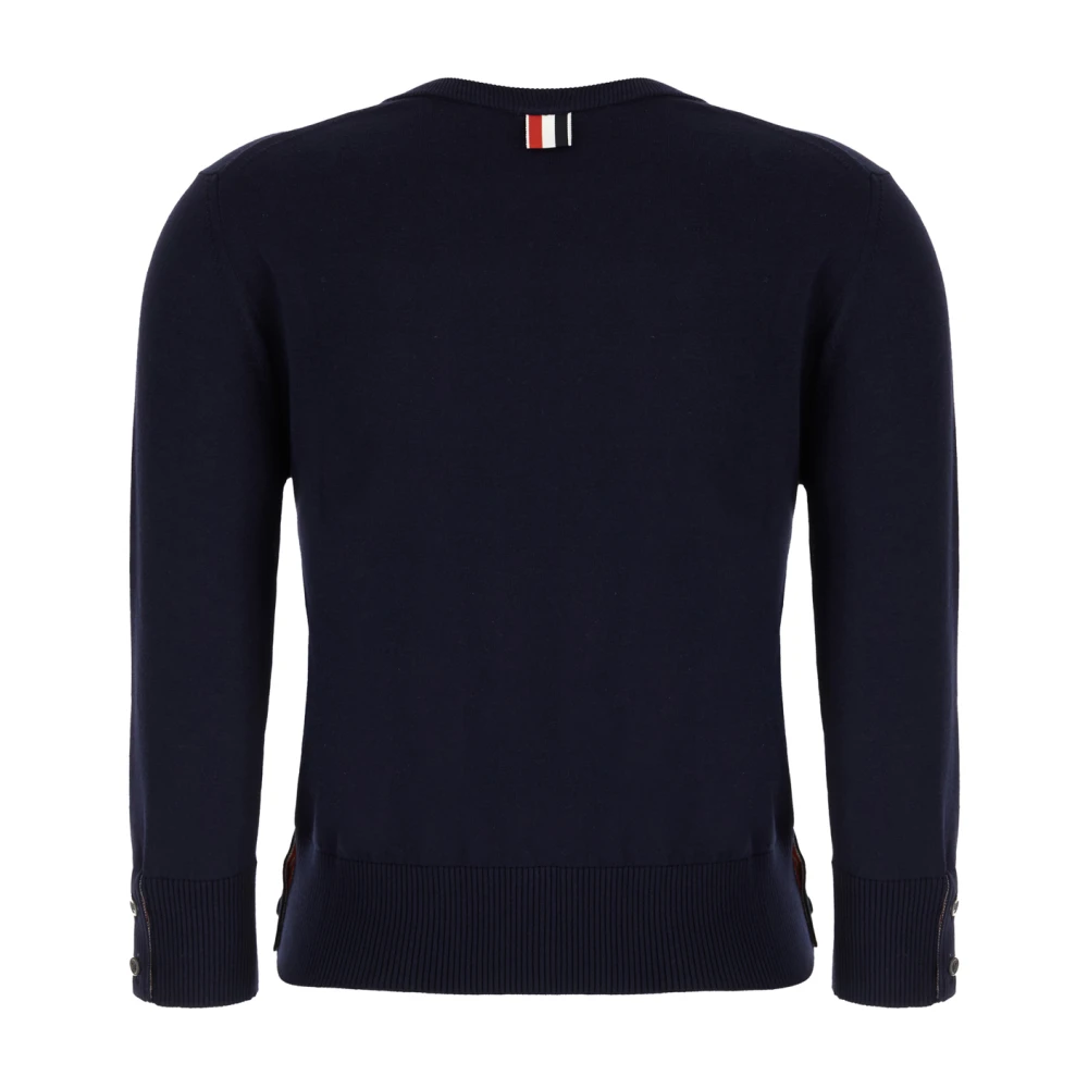 Thom Browne Stijlvolle Gebreide Collectie Blue Dames