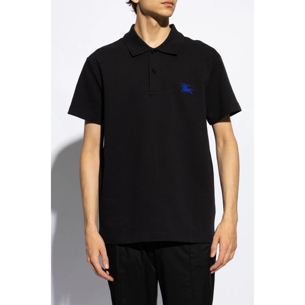 Burberry Polo met logo Black Heren