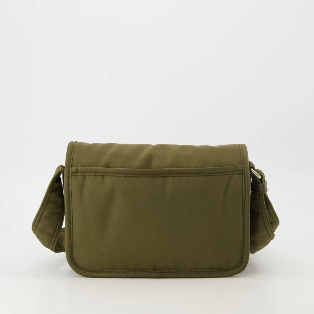 Saint Laurent Niki Nylon Messenger Bag Green Heren