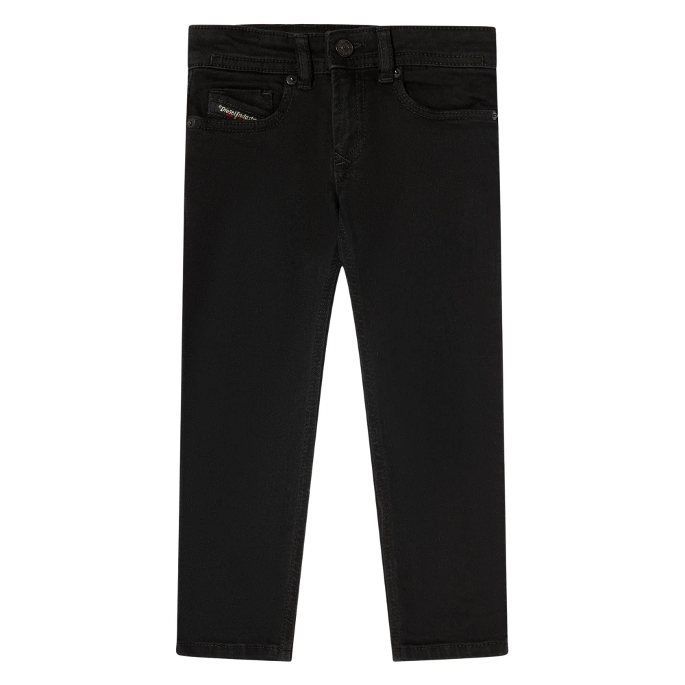 Diesel Boys Black Jeans, 16 Y, Regular Fit Jeans