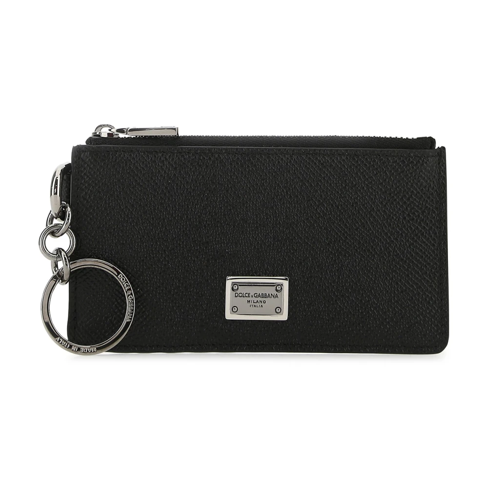 Dolce & Gabbana Mannelijk Zwart Accessoires Heren, One Size, Kaarthouder Portemonnee
