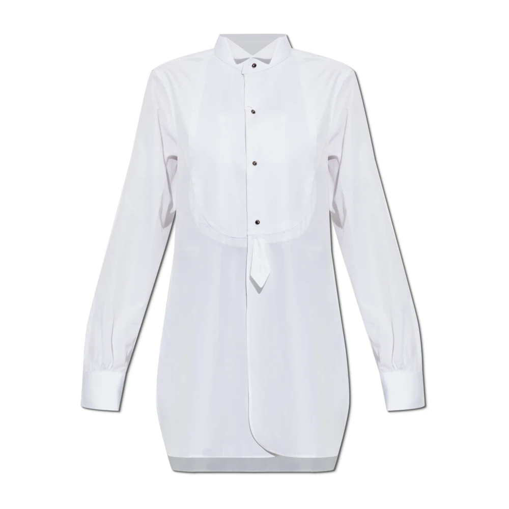 Maison Margiela White Shirt With Slits - Female - Shirts - Xs - Blouses & Shirts