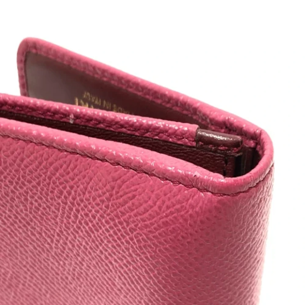 Bvlgari Vintage Pre-owned Leather wallets Pink Dames