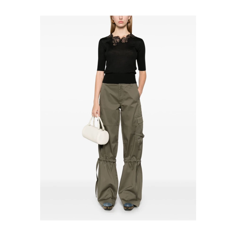 Ermanno Scervino Groene Twill Weave Cargo Broek Green Dames