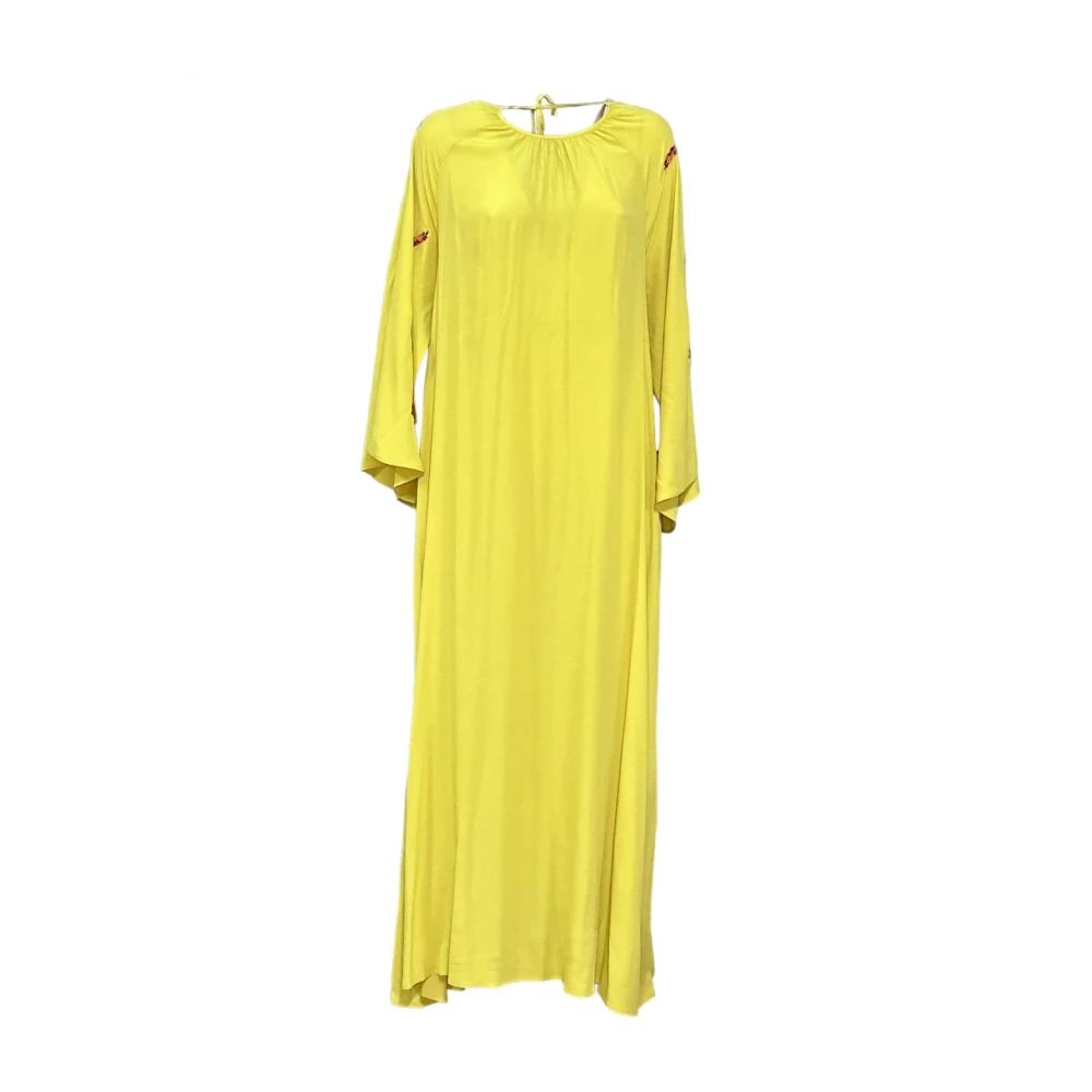 Beatrice .b Gele Lange Jurk met Schouderdetails Yellow Dames