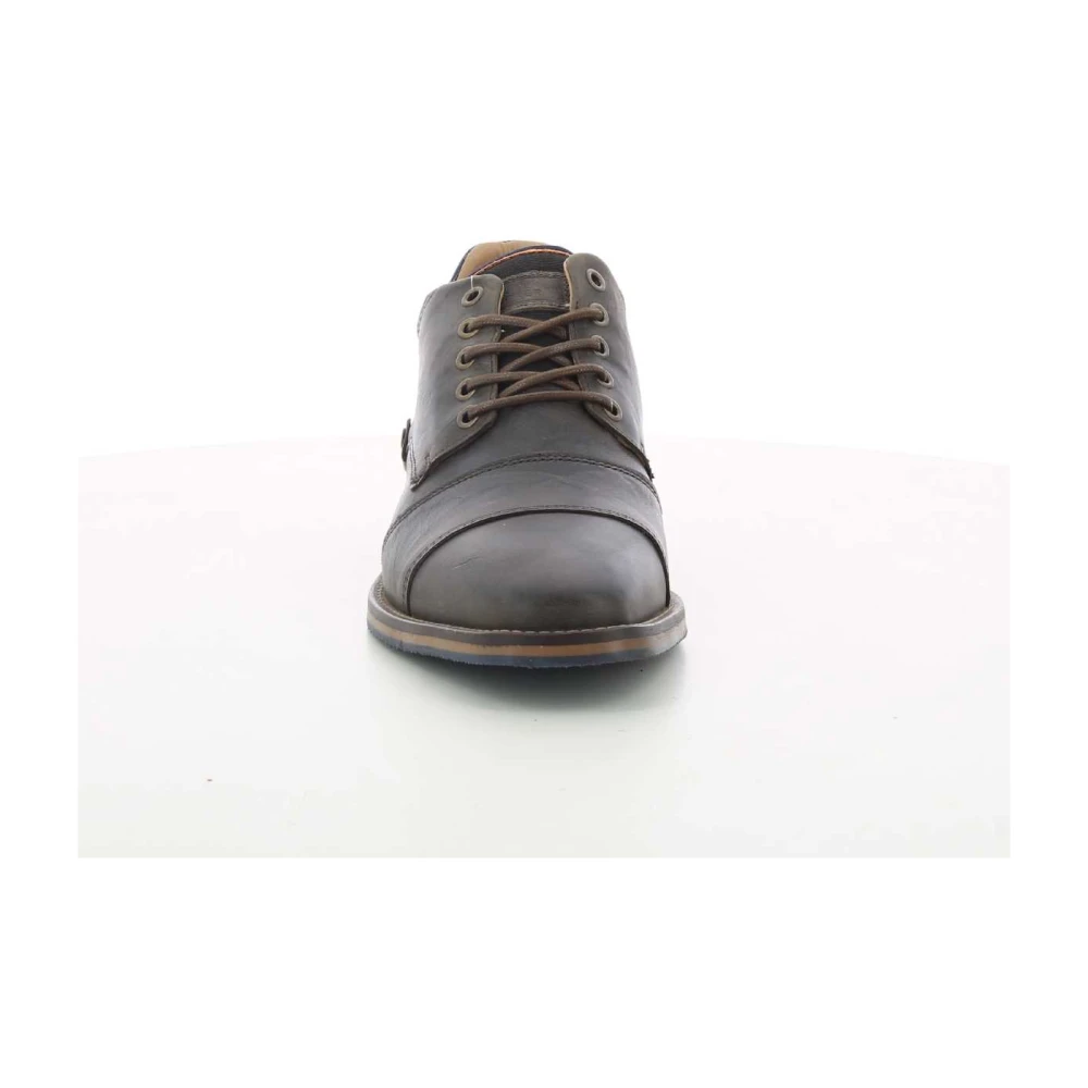 Bullboxer Stijlvolle bruine herenschoenen met veters 681P51801B Brown Heren