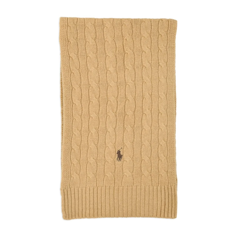 Ralph Lauren Sjaal Klassiek Wolmengsel Beige Heren
