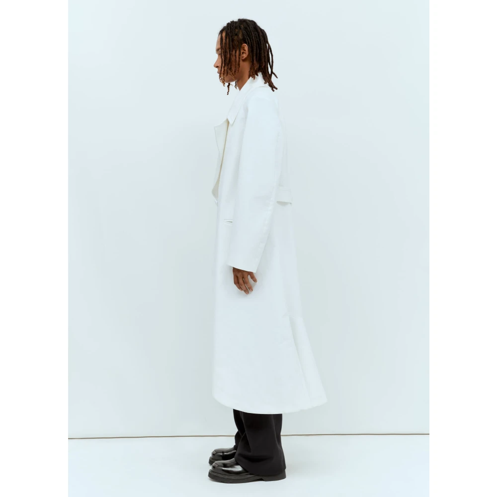 Aaron Esh Dubbelknoopsjas White Heren