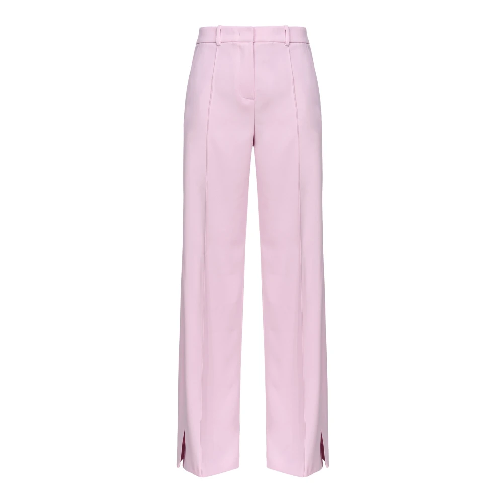 Pinko Wide Trousers Pink Dames