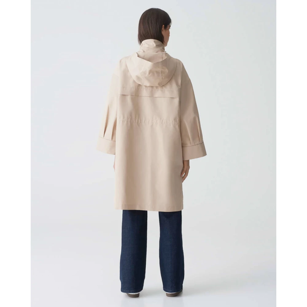 Opus Stijlvolle Hilla Jas Beige Dames