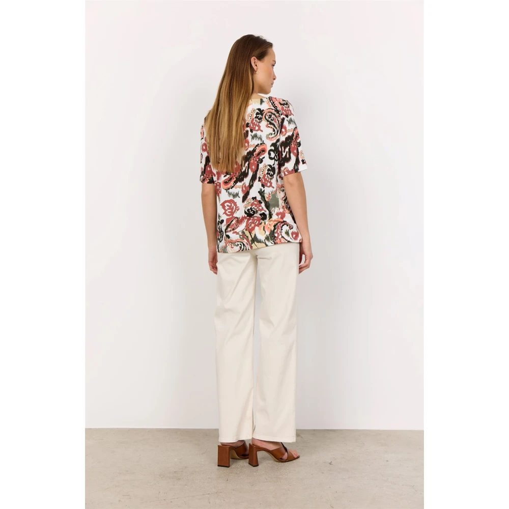 Soyaconcept Abstract Paisley Print Shirt Multicolor Dames