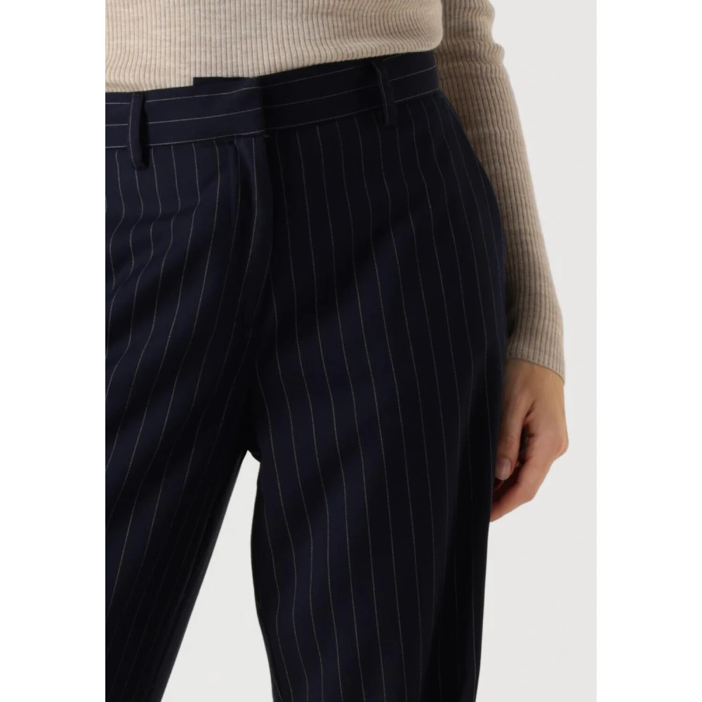 moss copenhagen Blauwe Gestreepte Broek voor Vrouwen Blue Dames