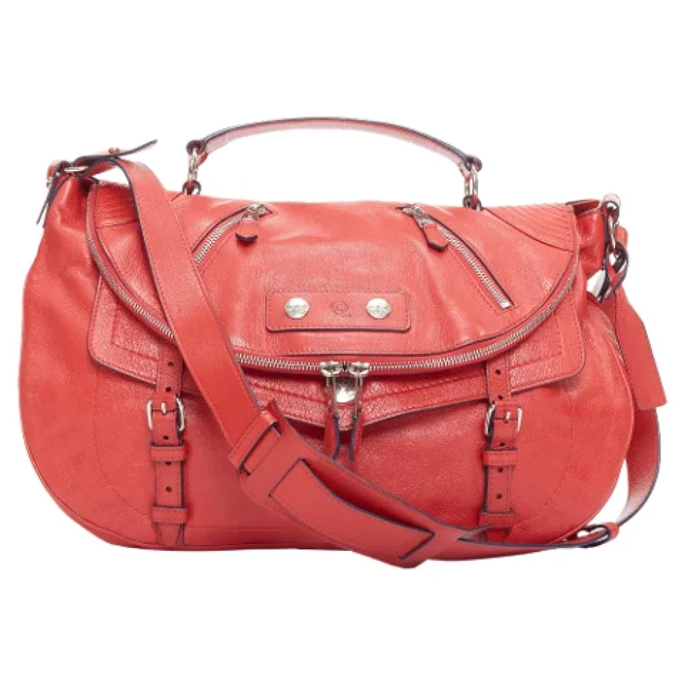 Alexander McQueen Pre-owned Leather crossbody-bags Red Dames