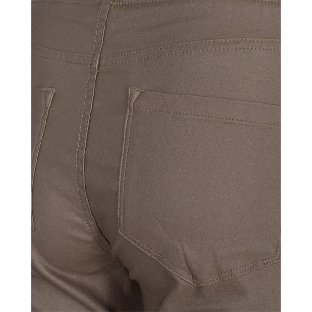 Freequent Gecoate Powerstretch Skinny Broek met Hoge Taille Brown Dames