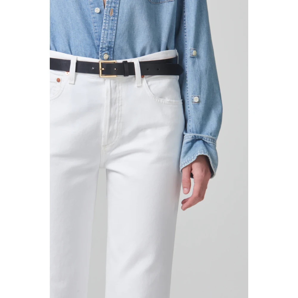 Citizens of Humanity High Rise Rechte Been Jeans White Dames