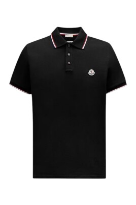 tricolor-trimmed-polo-shirt-in-black