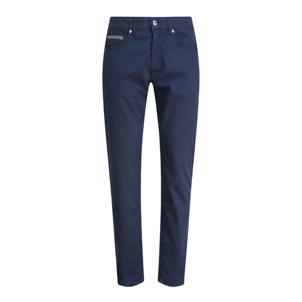 Harmont & Blaine Blue Slim-Fit Trousers, Male, S, Slim Fit Trousers