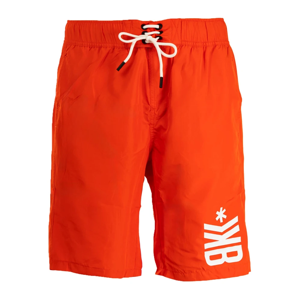 Bikkembergs Trendy Oranje Strand Boxershorts voor Mannen Orange Heren