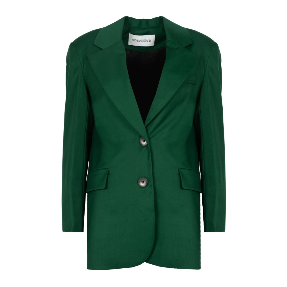 Silvian Heach Donna Verde Blazer Monopetto