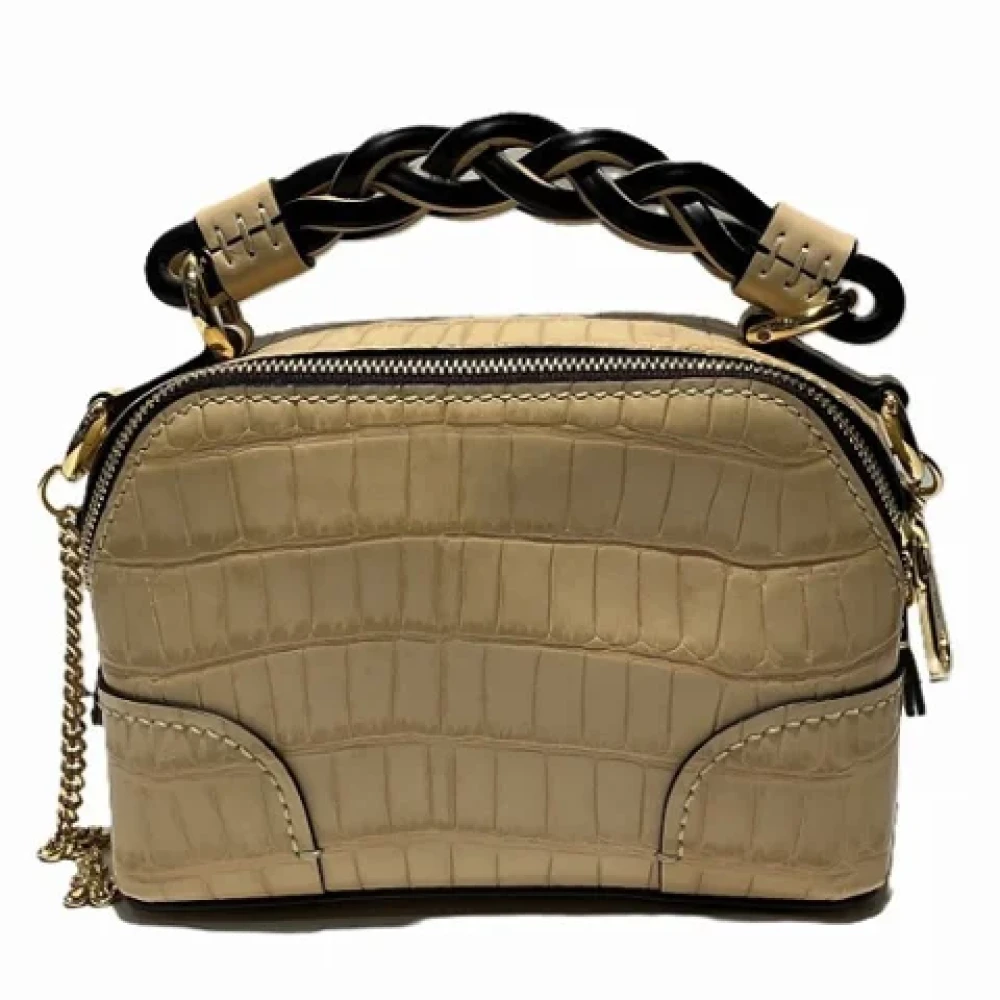 Chloé Pre-owned Leather handbags Beige Dames
