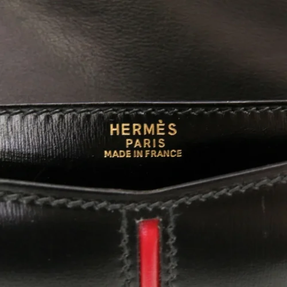 Hermès Vintage Pre-owned Leather clutches Black Dames