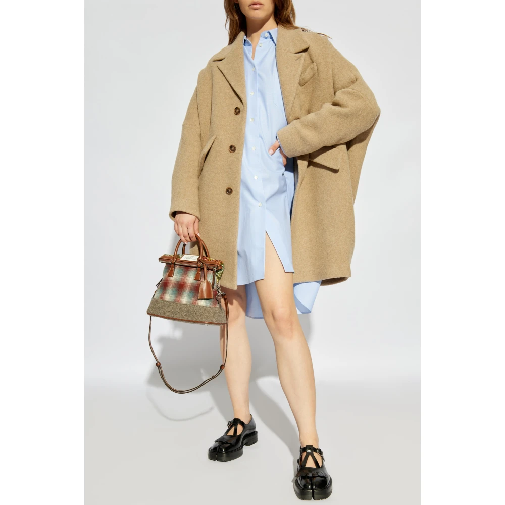 MM6 Maison Margiela Wollen jas van Beige Dames