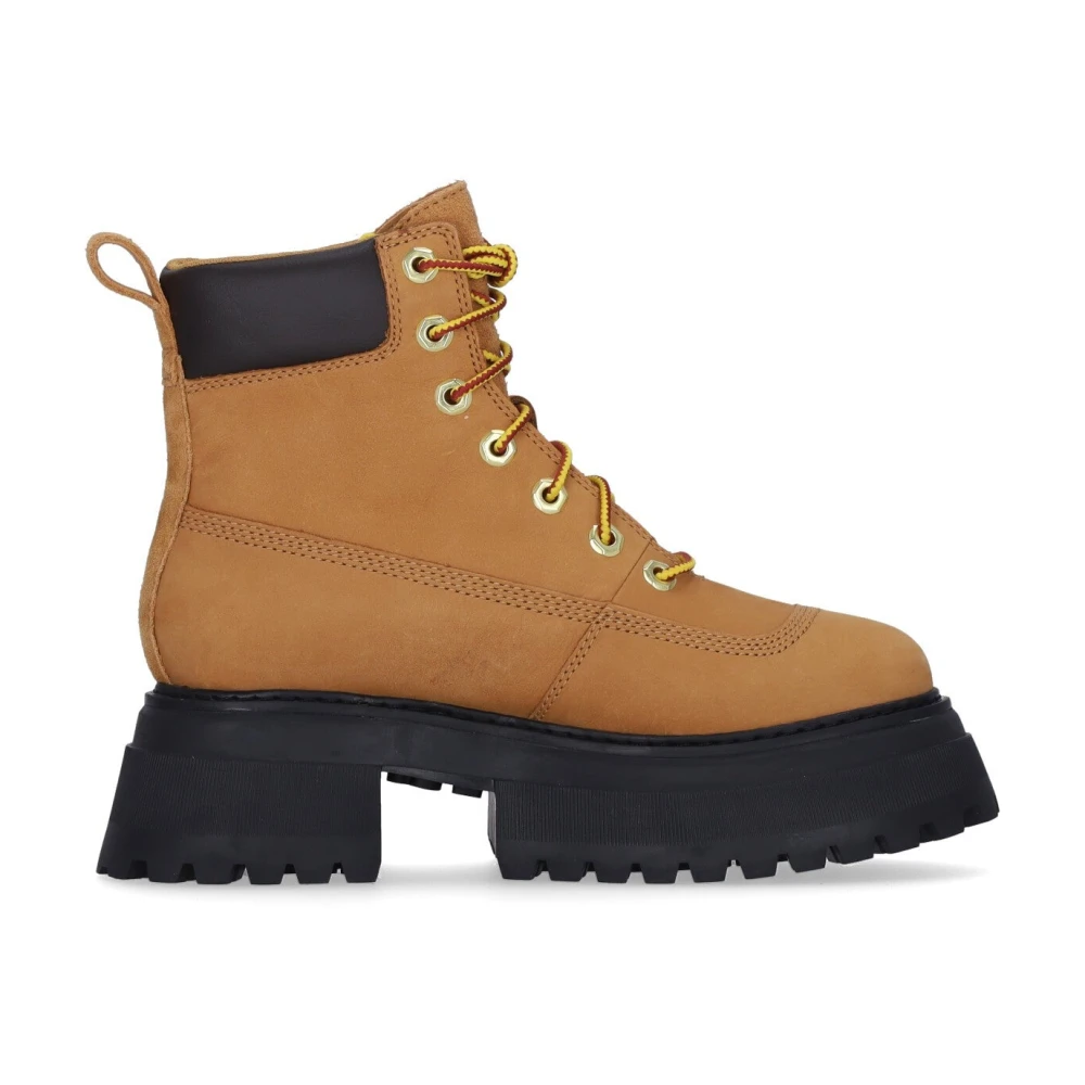 Timberland Vattentät Snörning Hög Boot i Vete Brown, Dam