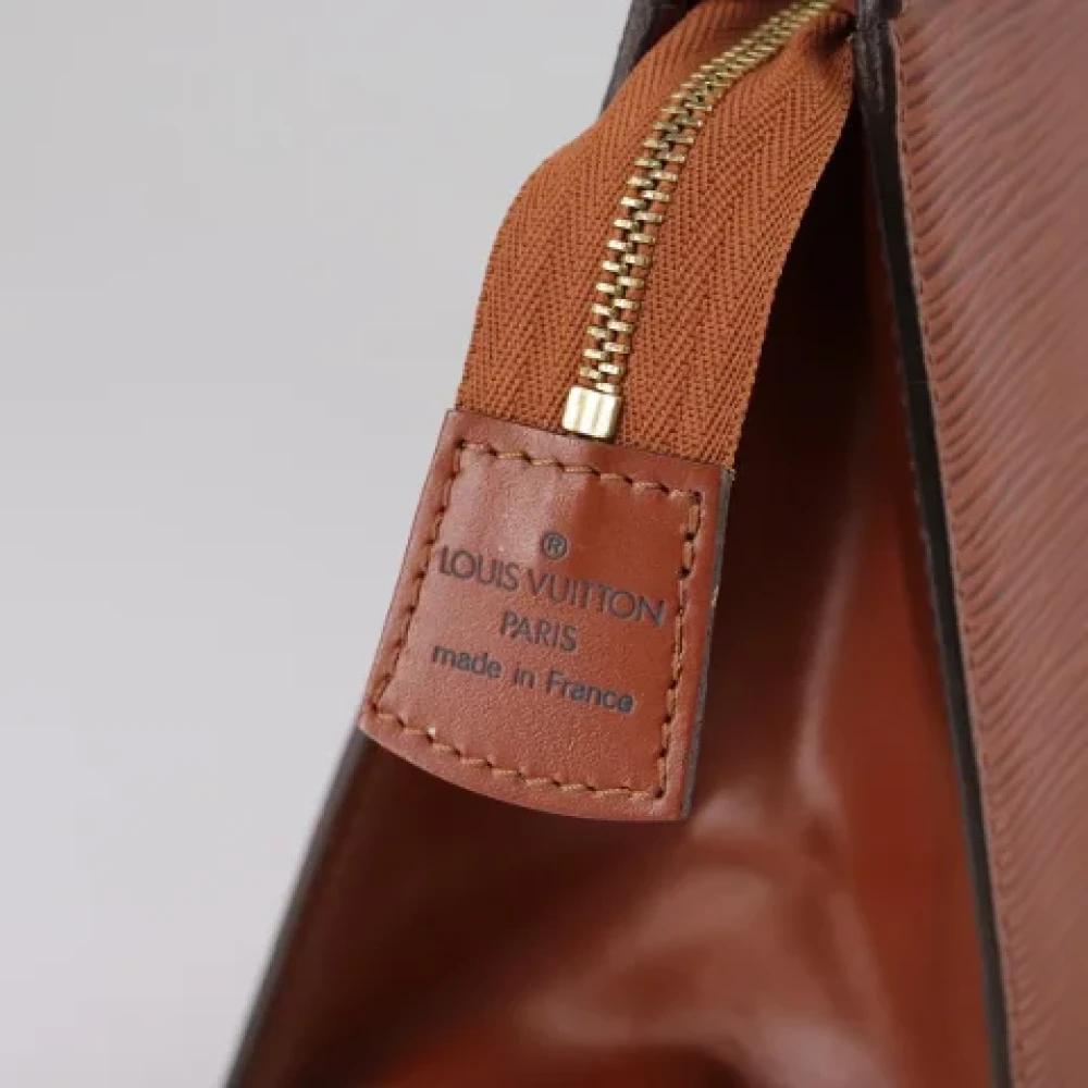 Louis Vuitton Vintage Pre-owned Leather pouches Brown Dames