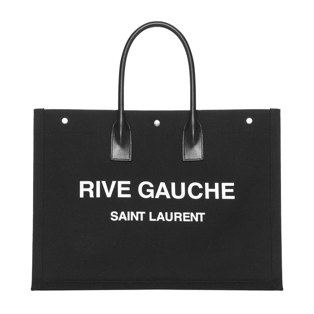 Sort Rive Gauche Tote Taske