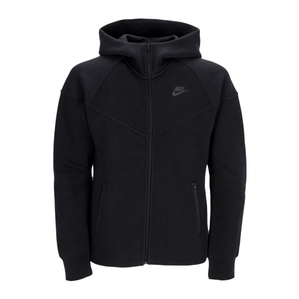 Nike Women's Black Long Sleeve Training Tops, Xs, Tech Fleece Full-Zip Hoodie Woman