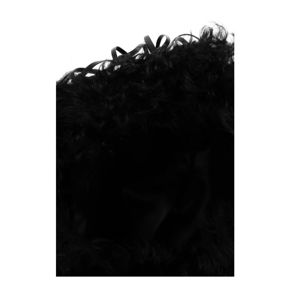 Jil Sander Leren Schoudertas Black Dames