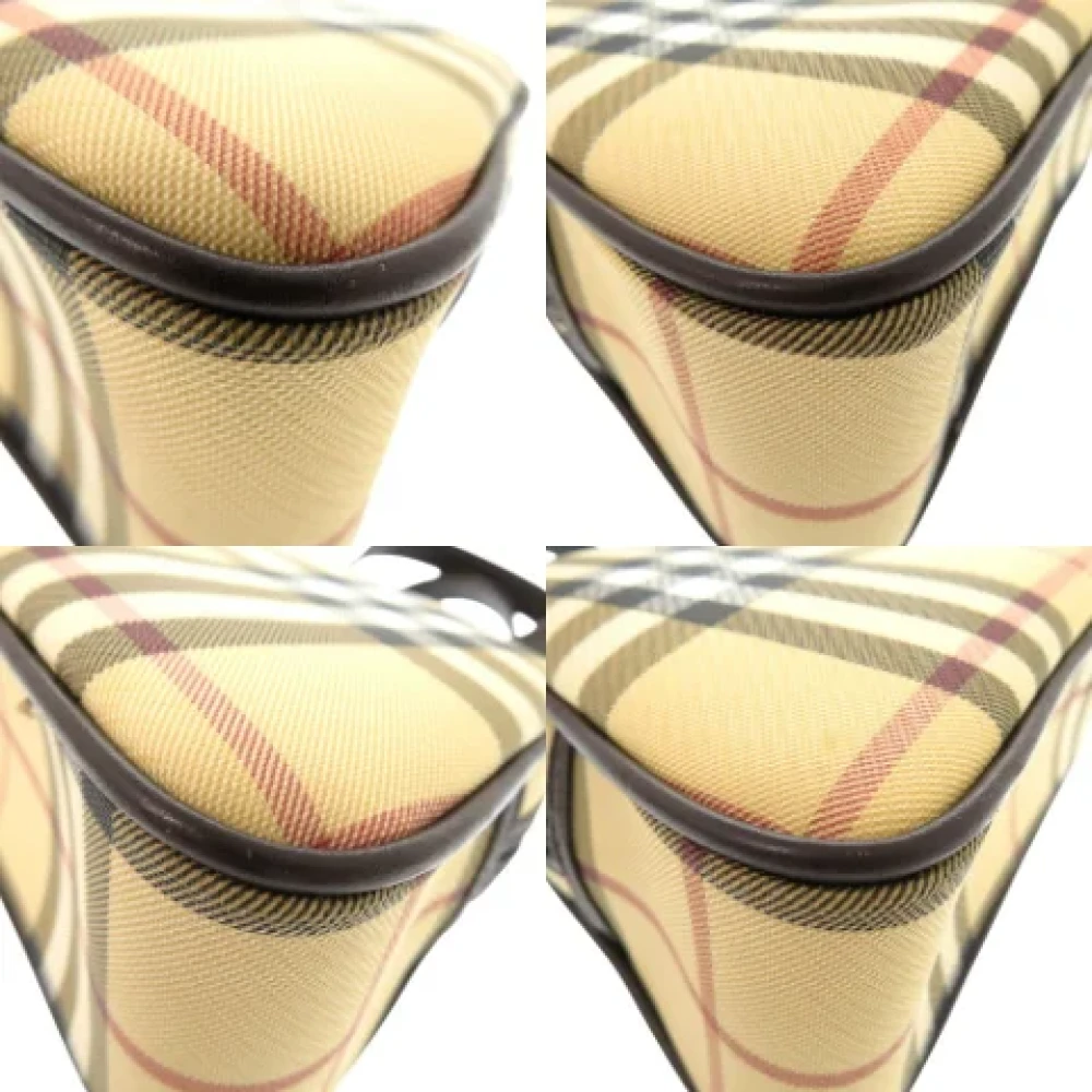 Burberry Vintage Pre-owned Leather handbags Beige Dames