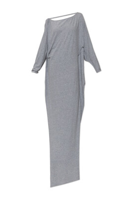 dusty lilac maxi dress Women's Dusty Purple Square Neck Sleeveless Embellished Layered Satin Maxi  Dress