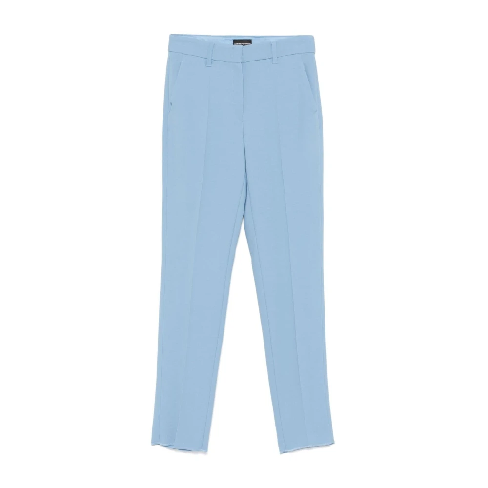 Emporio Armani Heldere Blauwe Getailleerde Broek Blue Dames