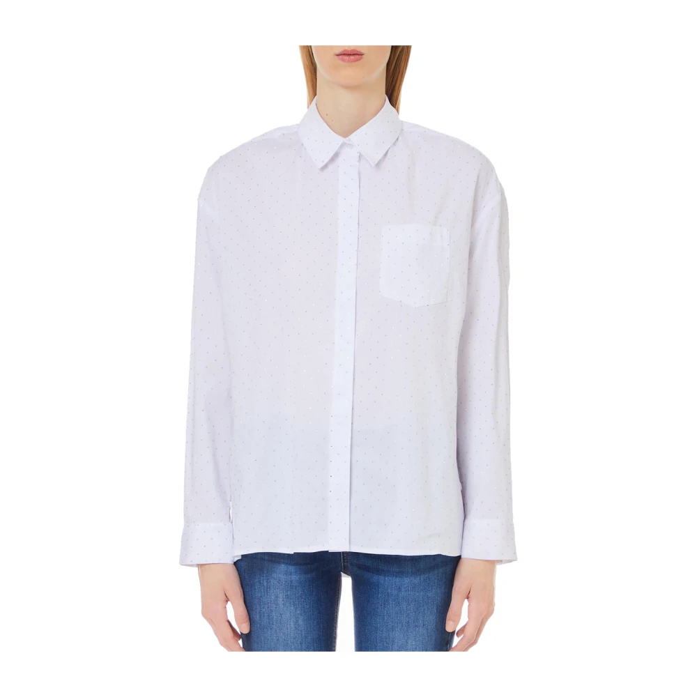 Liu Jo Witte Oversized Shirt White Dames
