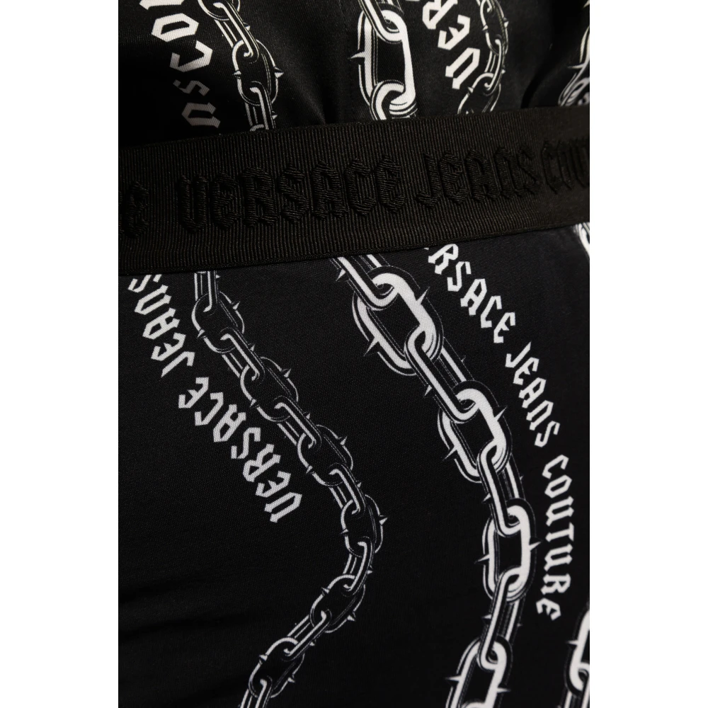Versace Jeans Couture Rok met logo Black Dames
