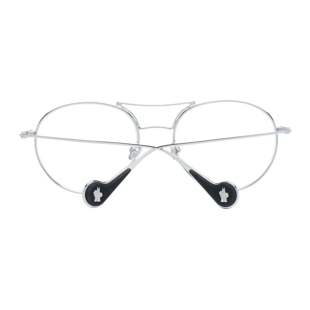 Moncler Gele Lens Ronde Metalen Zonnebril Gray Unisex