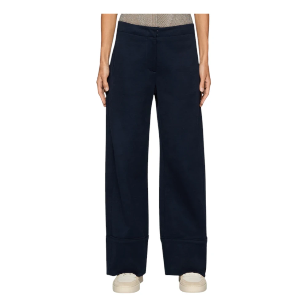 Dondup Navy Regular-fit Broek Blue Dames