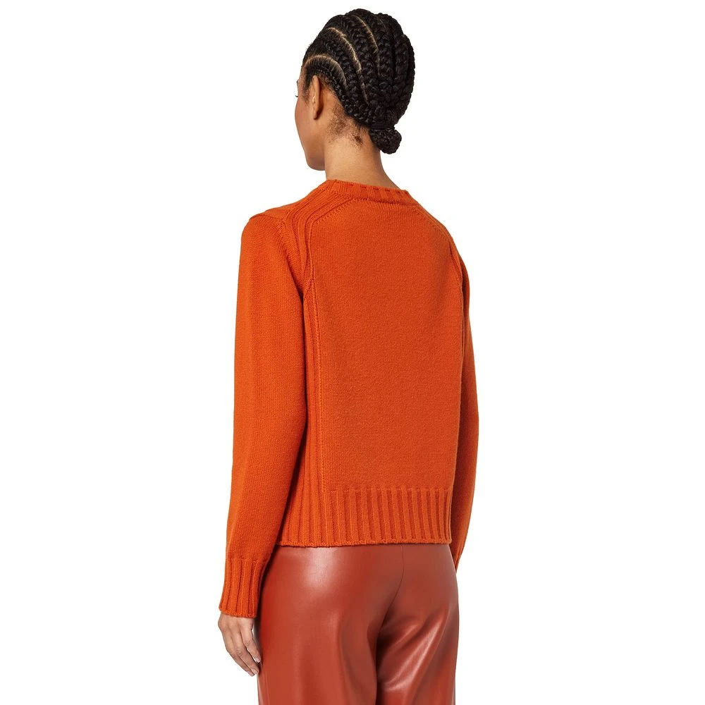 Alpha Studio Kasjmier trui met geribbelde details Orange Dames