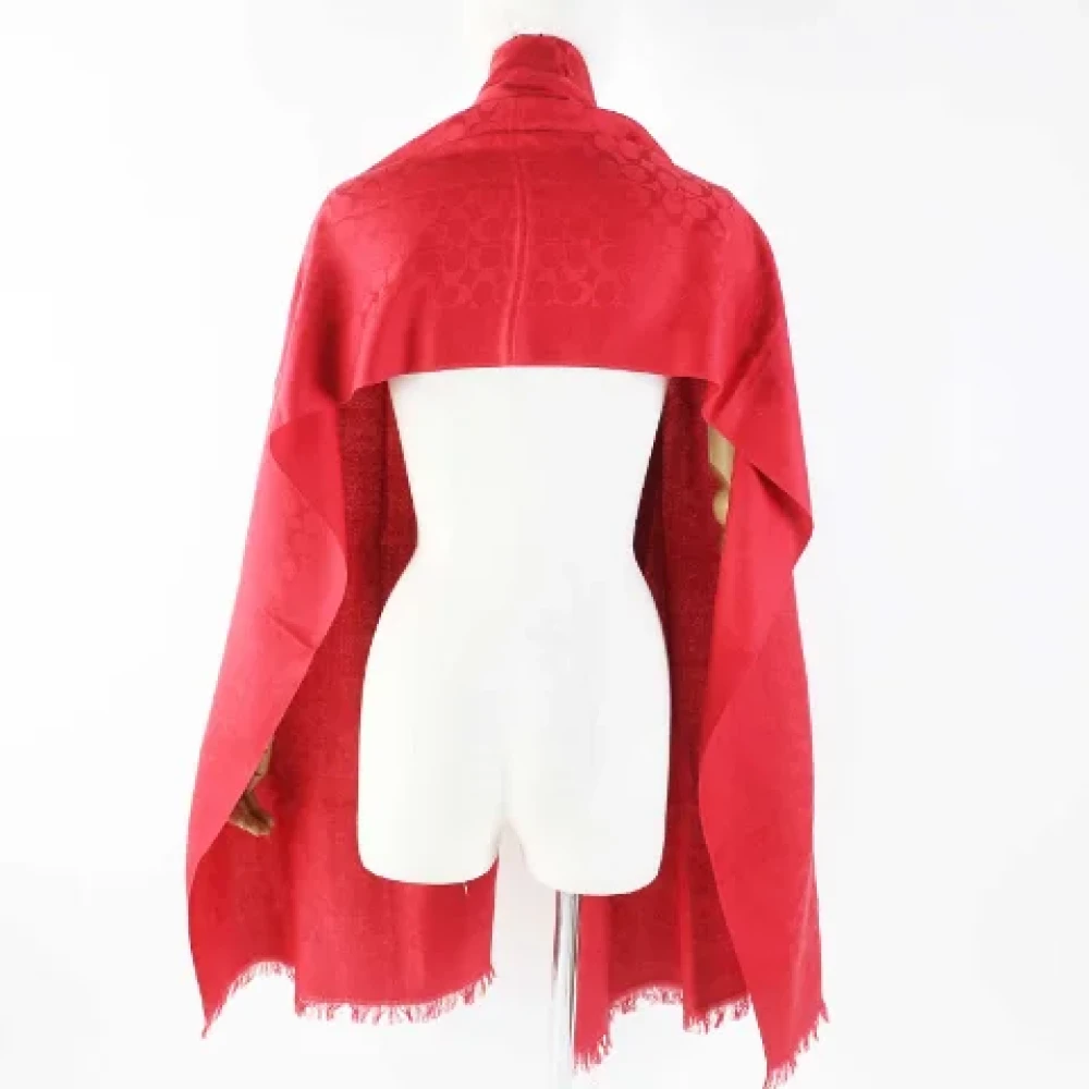 Coach Pre-owned Silk scarves Red Dames