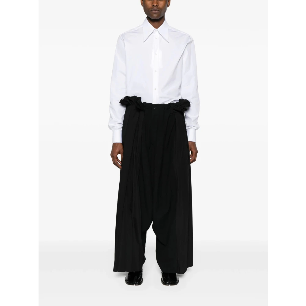 Yohji Yamamoto Wide Trousers Black Heren
