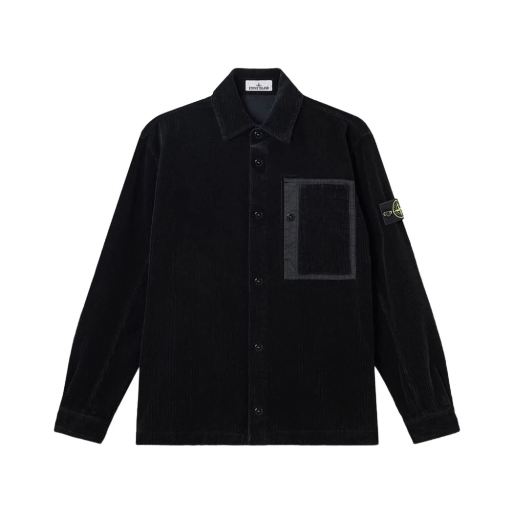 Stone Island Shirts Black - Male - Light Jackets - Black - S - Jackets