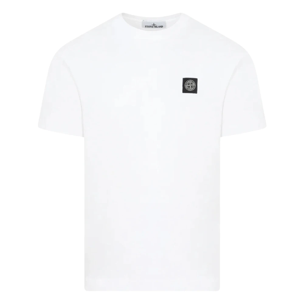 Stone Island Kompas Patch Logo T-shirt White Heren