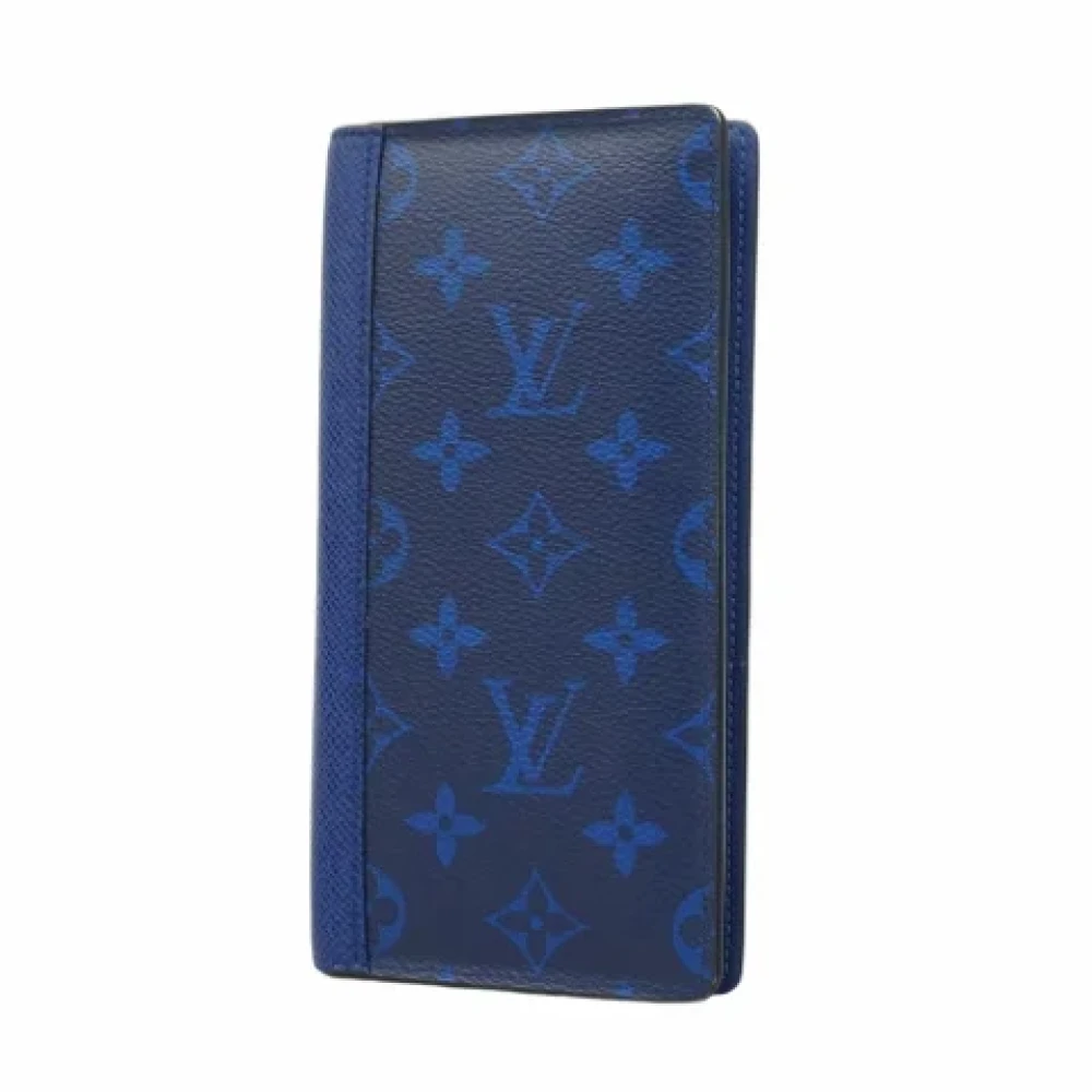 Louis Vuitton Vintage Pre-owned Canvas wallets Blue Heren