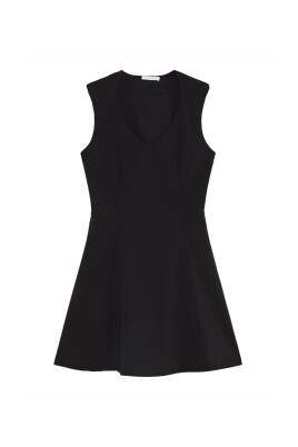 black-mini-dress-with-v-neck