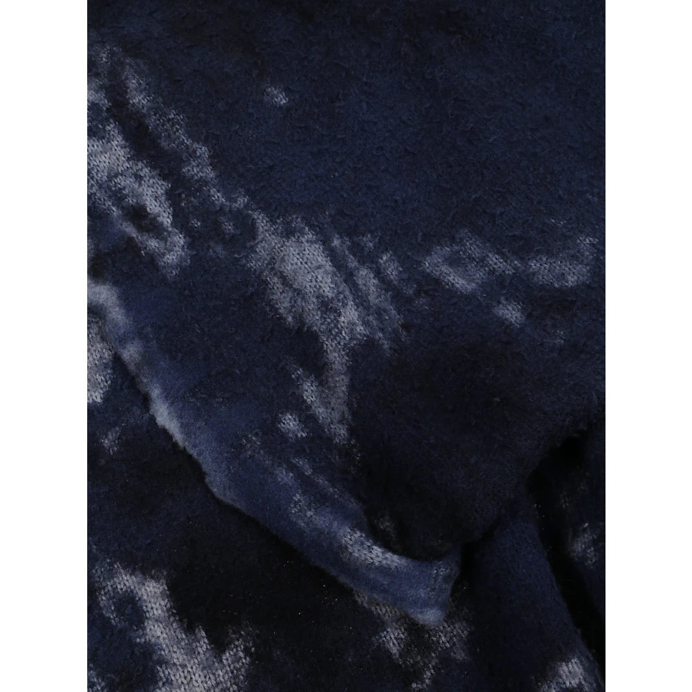 Avant Toi Blauwe Merino Cashmere Sjaal Blue Dames