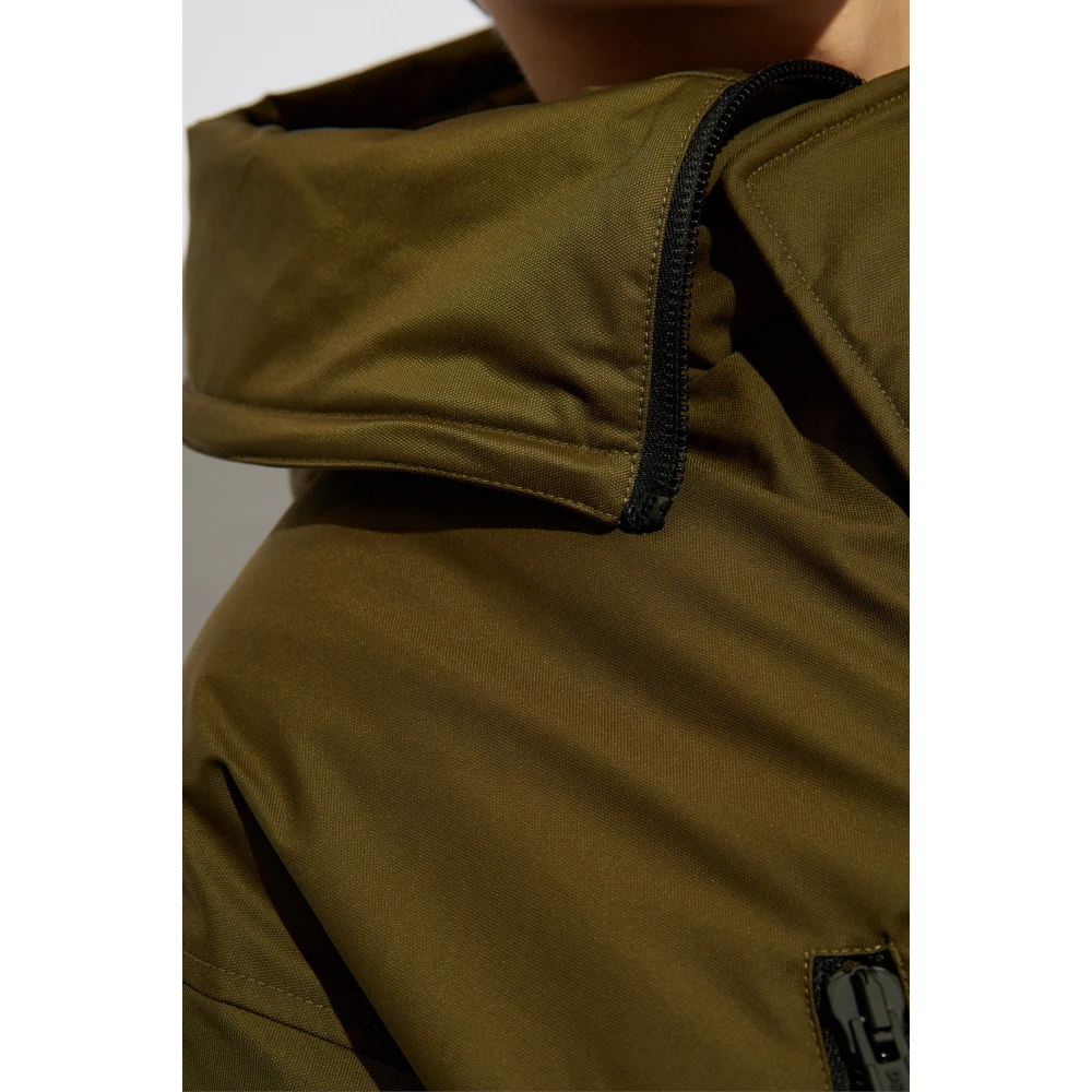 Dsquared2 Gewatteerde jas met capuchon Green Heren