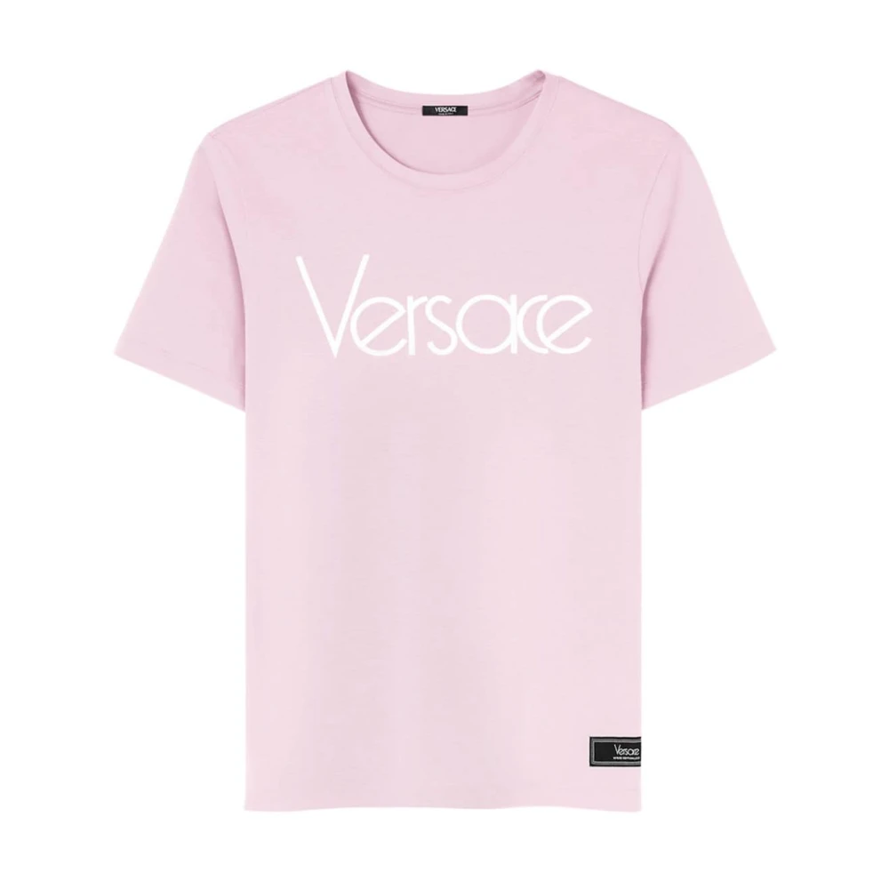 Versace Roze T-shirts Polos voor vrouwen Pink Dames