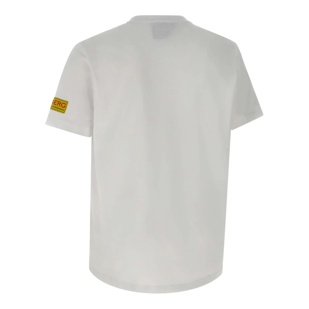 Iceberg Cartoon Logo Wit T-shirt White Heren
